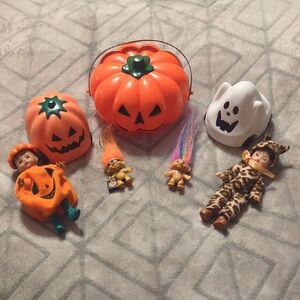 Halloween Pumpkin & Ghost Toy Collection Troll Dolls,